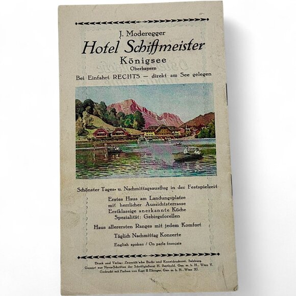 Salzburger Festspiele 1927 Festival Program Vintage Booklet With Original Illust - Picture 2 of 6
